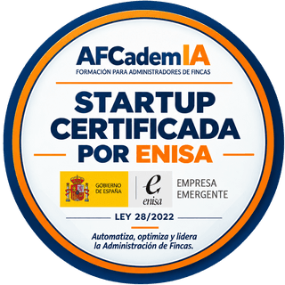 AFCademIA, startup certificada por ENISA. Empresa emergente, Ley 28/2022
